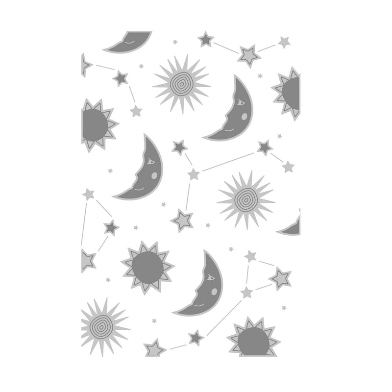 Afbeelding laden in galerijviewer, Sizzix • multi-level textured impressions embossing folder moon light
