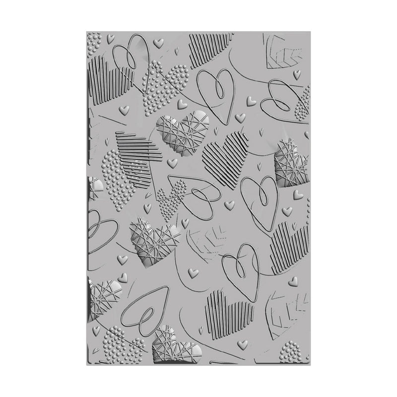 Afbeelding laden in galerijviewer, Sizzix • 3d textured impressions embossing folder mark making hearts
