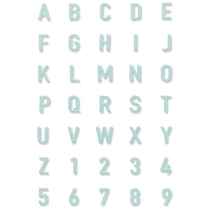 Sizzix • thinlits die tile alphanumeric