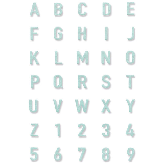 Sizzix • thinlits die tile alphanumeric