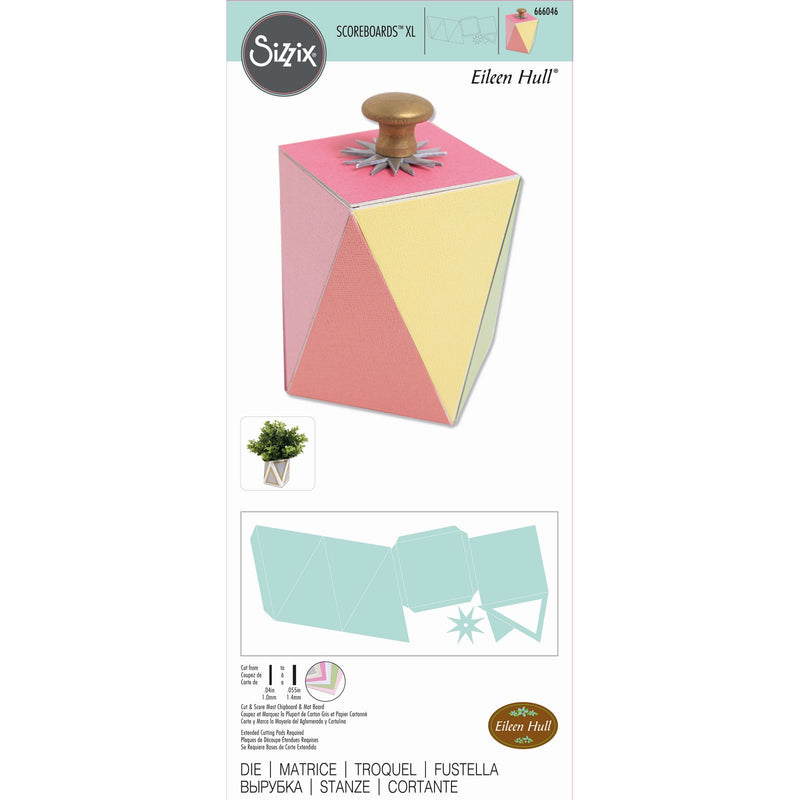 Afbeelding laden in galerijviewer, Sizzix • scoreboards xl die geometric box
