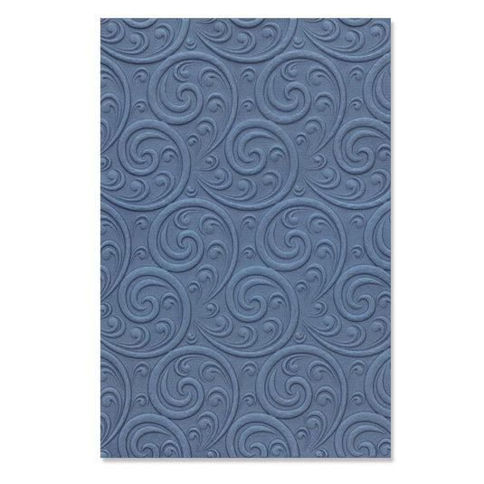 Sizzix • 3-d textured impressions embossing folder ornamental spiral