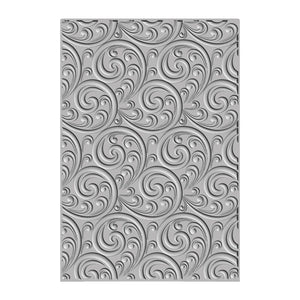 Sizzix • 3-d textured impressions embossing folder ornamental spiral