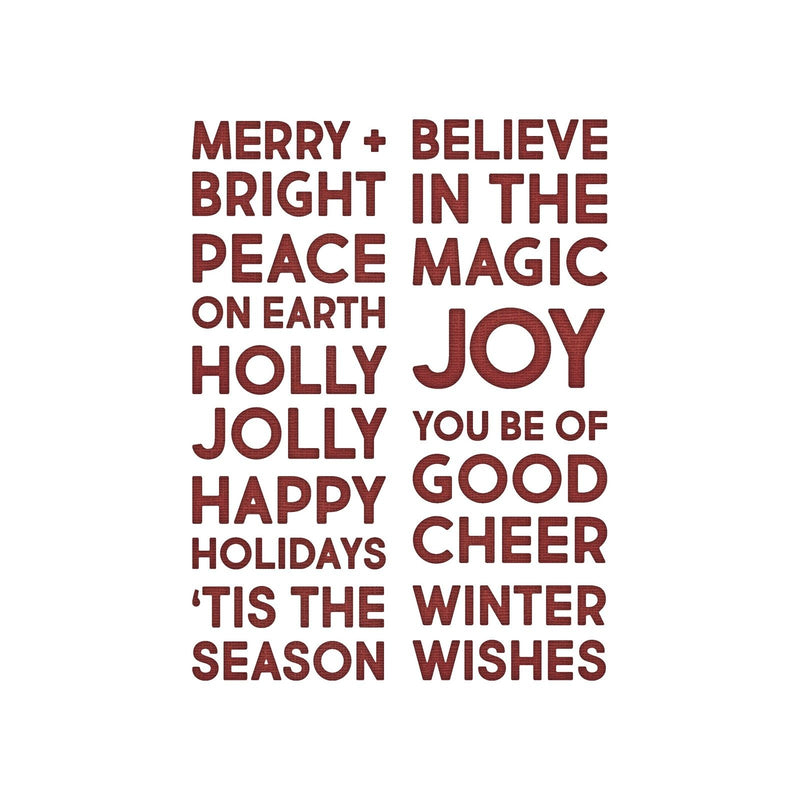 Afbeelding laden in galerijviewer, Sizzix • tim holtz thinlits die set bold text christmas 9pcs
