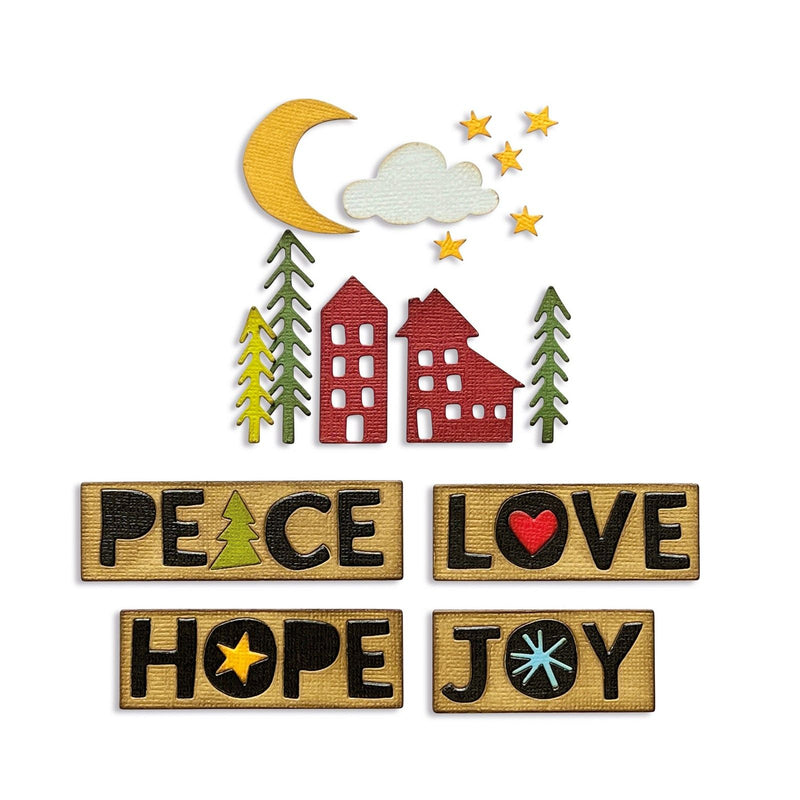 Afbeelding laden in galerijviewer, Sizzix • tim holtz thinlits die set christmas cutouts 16pcs
