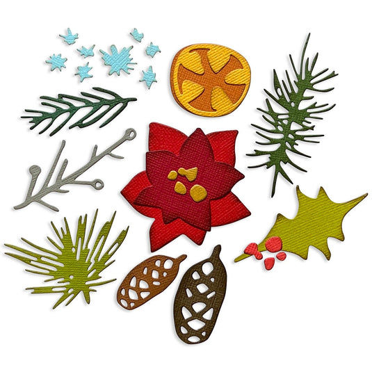 Sizzix • tim holtz thinlits die set modern festive 14pcs
