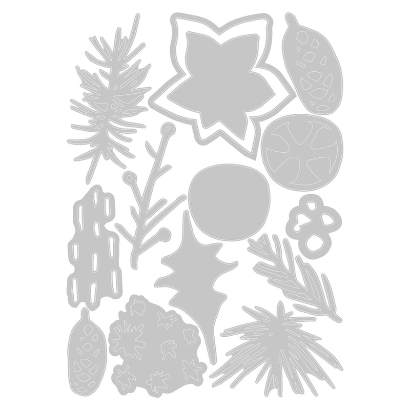 Afbeelding laden in galerijviewer, Sizzix • tim holtz thinlits die set modern festive 14pcs
