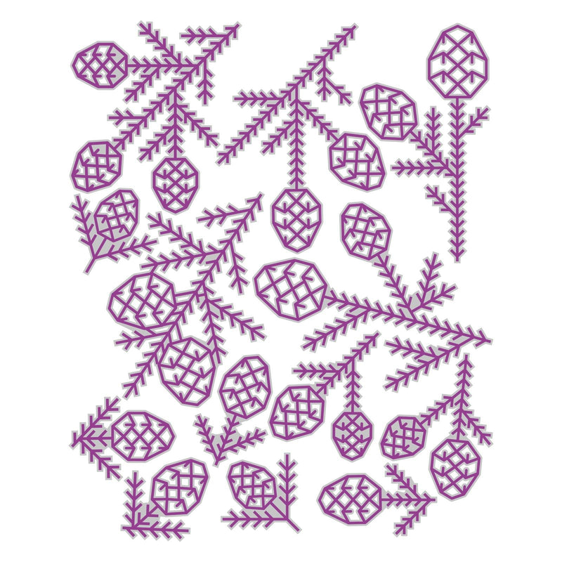 Afbeelding laden in galerijviewer, Sizzix • tim holtz thinlits die set pine patterns 13pcs
