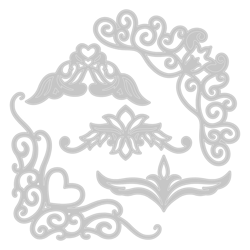 Afbeelding laden in galerijviewer, Sizzix • thinlits die set fanciful corners 5stuks
