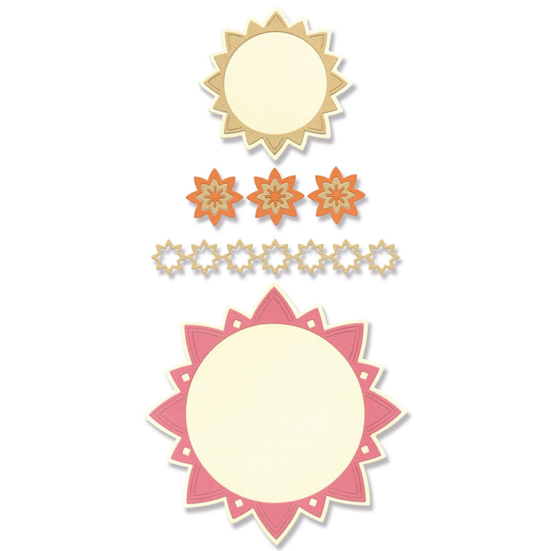 Afbeelding laden in galerijviewer, Sizzix • thinlits die set geo frames borders 10stuks
