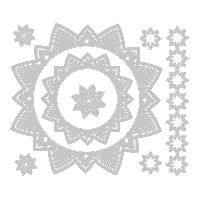 Afbeelding laden in galerijviewer, Sizzix • thinlits die set geo frames borders 10stuks
