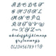 Sizzix • thinlits die scripted alphabet