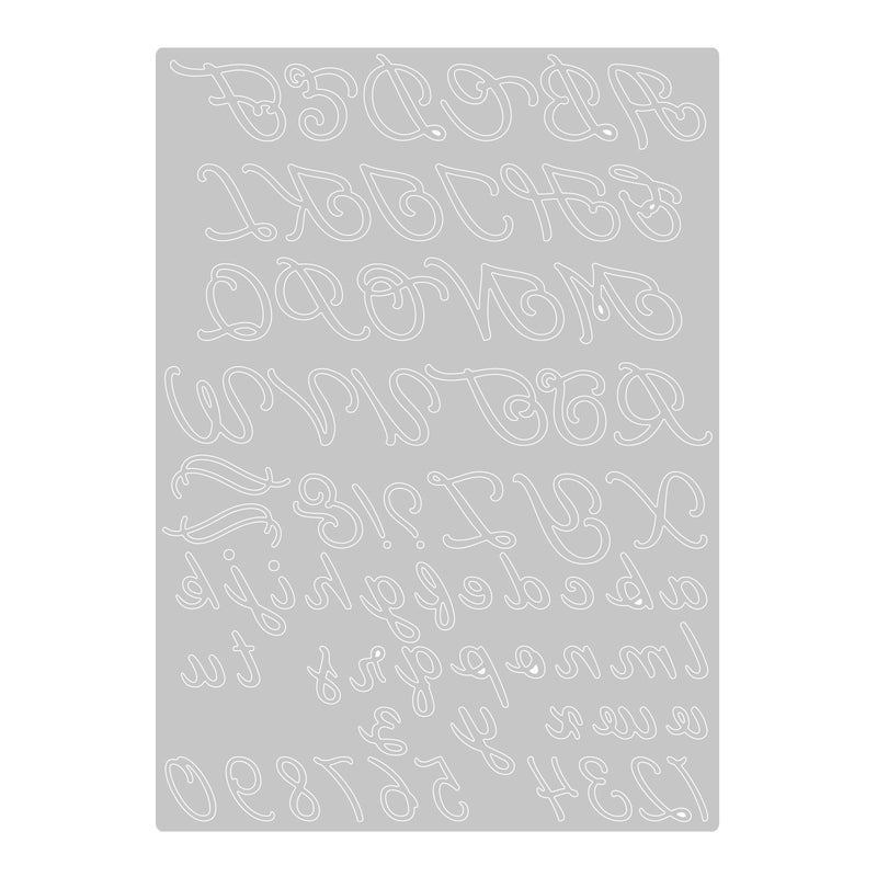 Afbeelding laden in galerijviewer, Sizzix • thinlits die scripted alphabet
