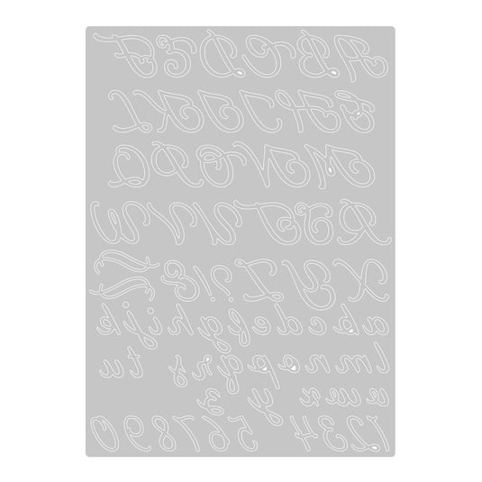 Sizzix • thinlits die scripted alphabet