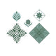 Sizzix • layered clear stamps set geo repeat 9stuks