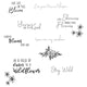 Sizzix • clear stamps set spring bloom sentiments 10stuks