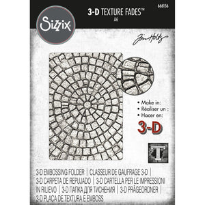 Sizzix • tim holtz 3-d texture fades embossing folder mosaic