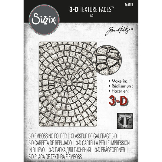 Sizzix • tim holtz 3-d texture fades embossing folder mosaic
