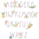 Sizzix • thinlits die set floral alphabet by alexis trimble
