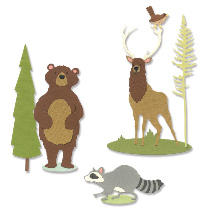 Afbeelding laden in galerijviewer, Sizzix • thinlits die set forest animals #2
