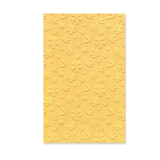 Sizzix • multi-level textured mini embossing folder scattered florals by olivia rose