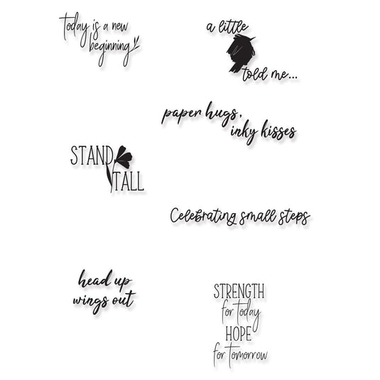 Sizzix • clear stamps set wings out by olivia rose