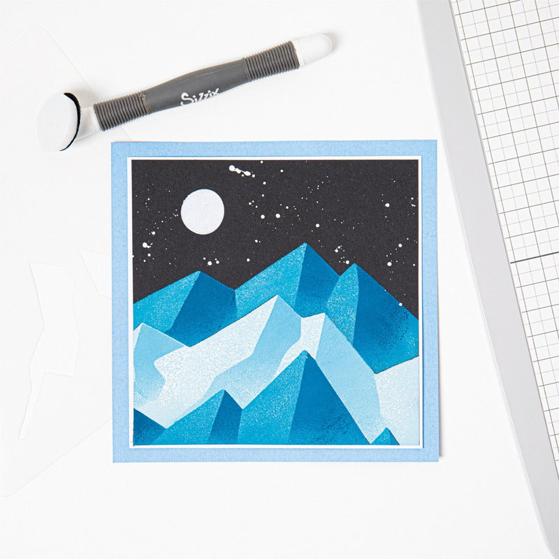 Afbeelding laden in galerijviewer, Sizzix • layered stencils mountain scene by josh griffiths
