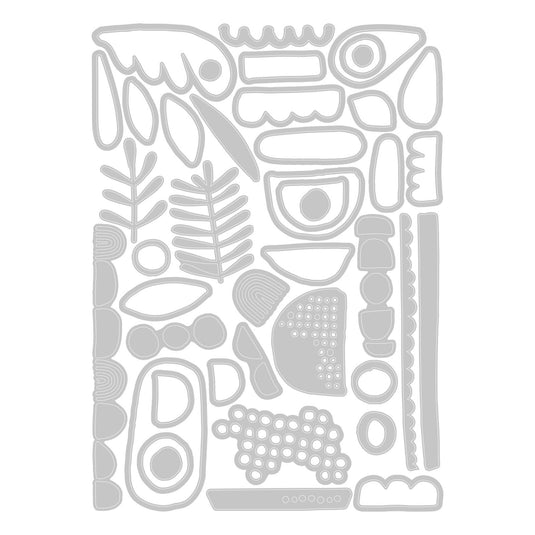 Sizzix • tim holtz thinlits die set abstract elements 43pcs