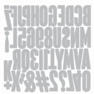 Sizzix • alphanumeric bulletin by tim holtz