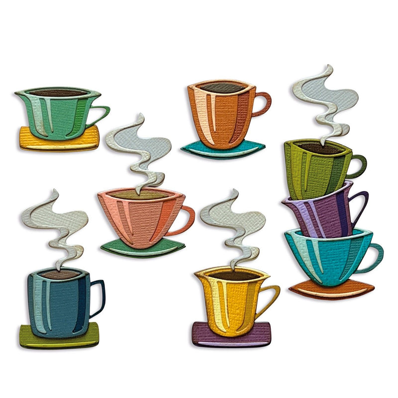 Afbeelding laden in galerijviewer, Sizzix • tim holtz thinlits die set papercut café 28pcs
