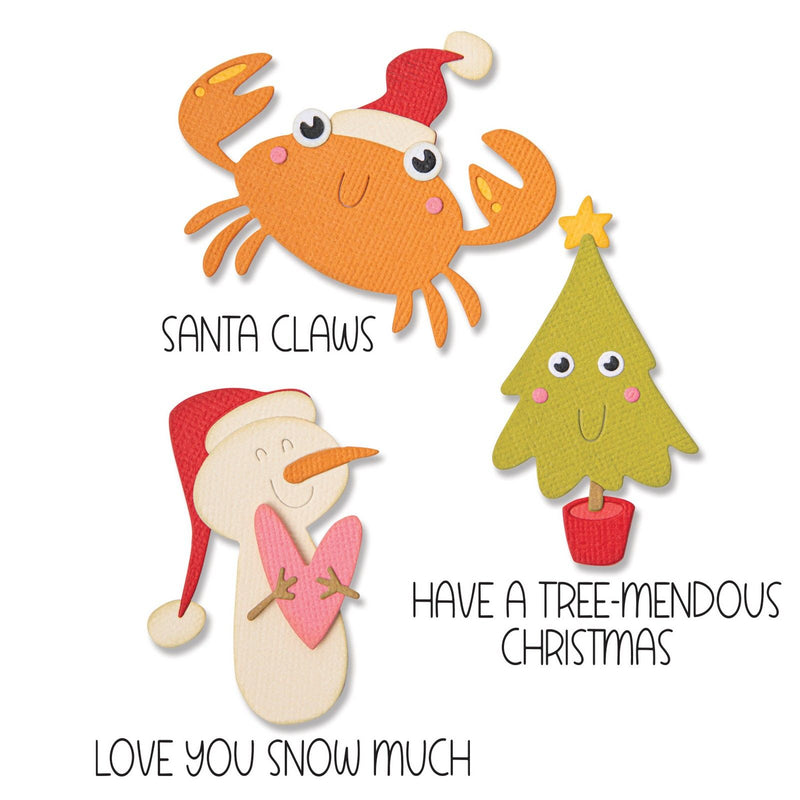 Afbeelding laden in galerijviewer, Sizzix • thinlits die set with stamps christmas characters
