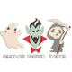Sizzix • thinlits die set with stamps spooky friends