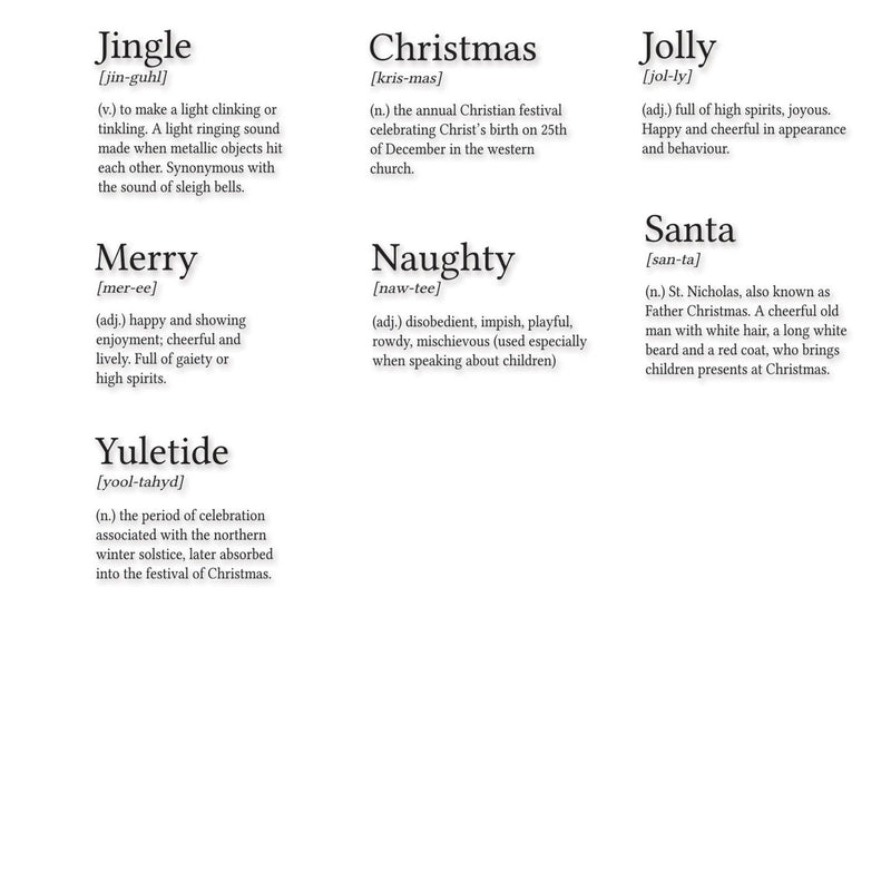 Afbeelding laden in galerijviewer, Sizzix • clear stamps festive dictionary definitions
