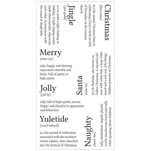 Sizzix • clear stamps festive dictionary definitions