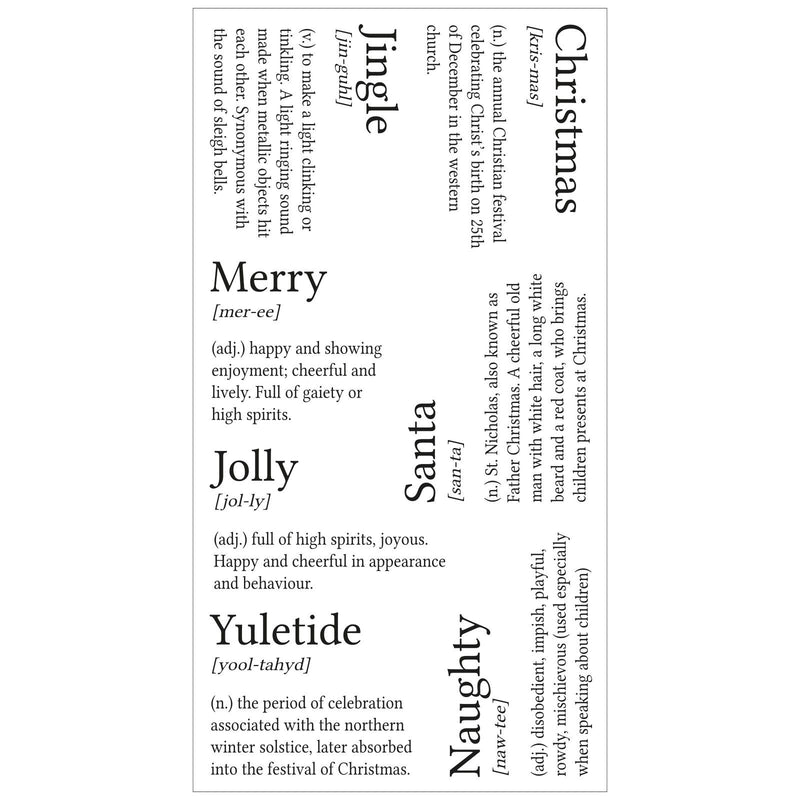 Afbeelding laden in galerijviewer, Sizzix • clear stamps festive dictionary definitions
