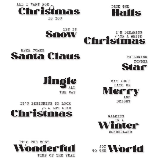 Sizzix • clear stamps seasonal vibes