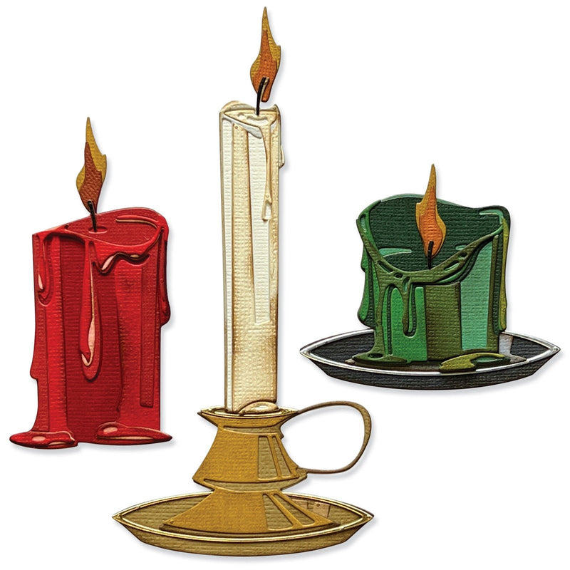Afbeelding laden in galerijviewer, Sizzix • tim holtz thinlits die set candleshop colorize
