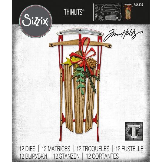 Sizzix • tim holtz thinlits die set vintage sled