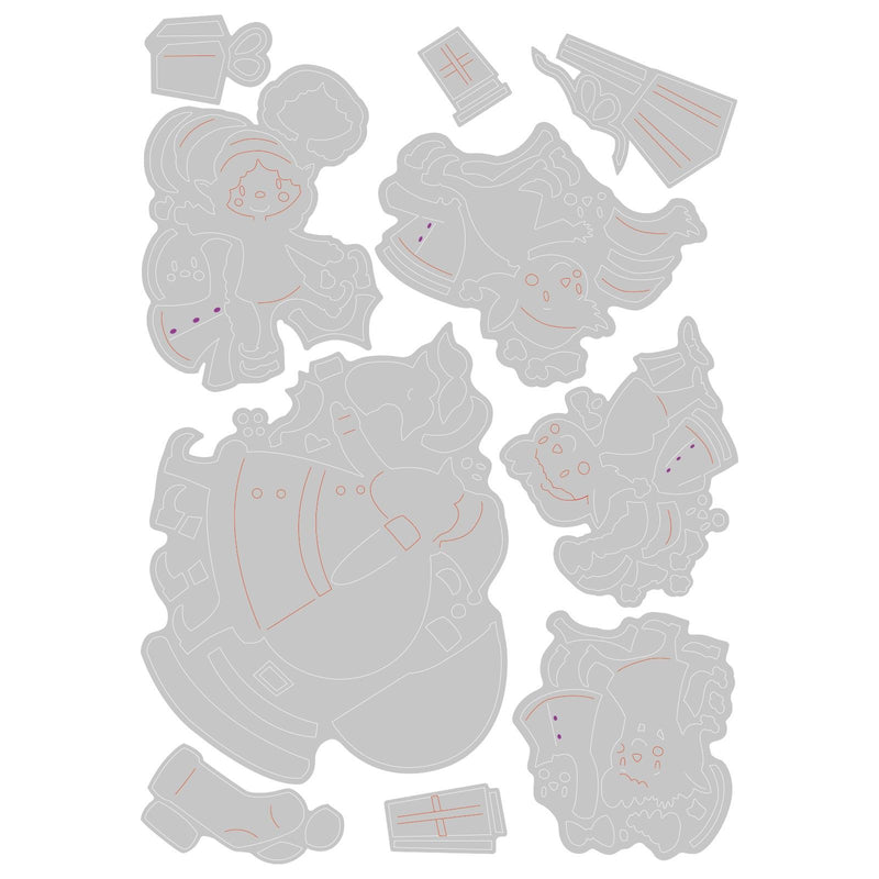 Afbeelding laden in galerijviewer, Sizzix • thinlits die set santa elves
