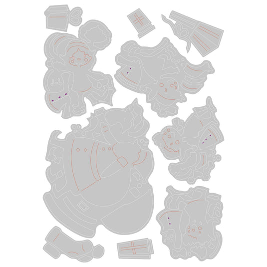 Sizzix • thinlits die set santa elves