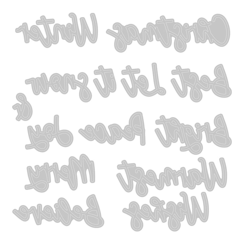 Afbeelding laden in galerijviewer, Sizzix • thinlits die set variety sentiments #2
