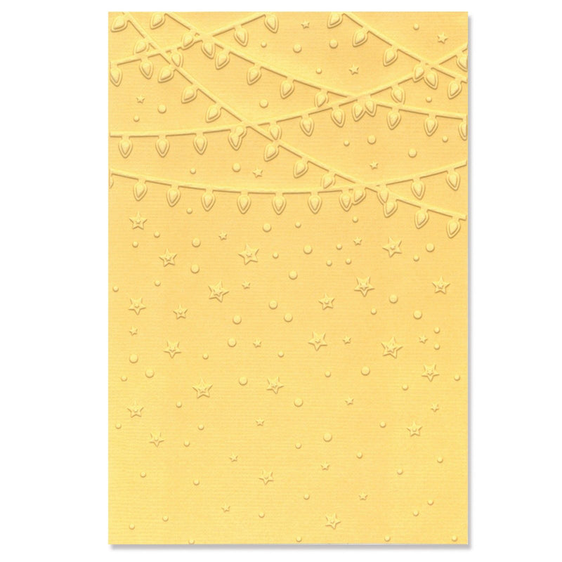 Afbeelding laden in galerijviewer, Sizzix • multi-level textured impressions embossing folder stars and lights
