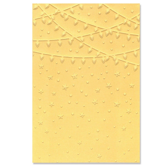 Sizzix • multi-level textured impressions embossing folder stars and lights
