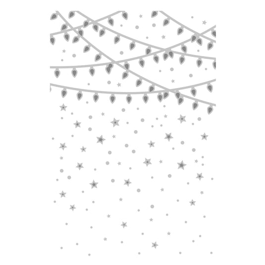 Sizzix • multi-level textured impressions embossing folder stars and lights