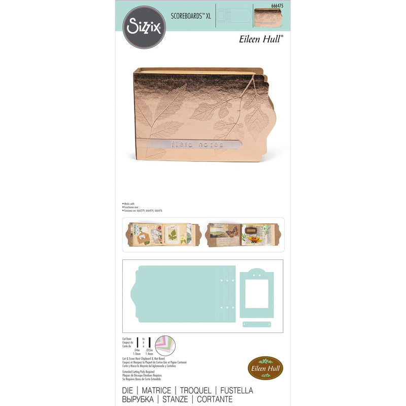 Afbeelding laden in galerijviewer, Sizzix • scoreboards xl die field notes specimen
