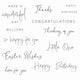 Sizzix • clear stamps daily sentiments 13pcs