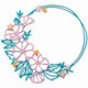 Sizzix • thinlits die set floral round 7pcs