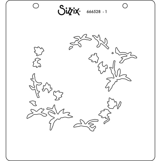 Sizzix • layered stencils strawberry wreath 4pcs