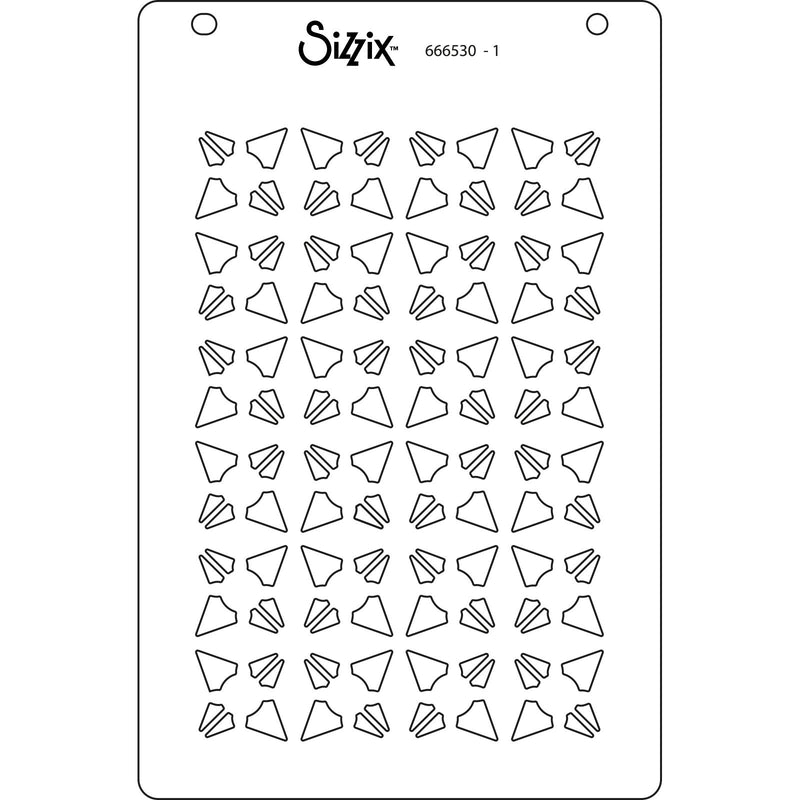 Afbeelding laden in galerijviewer, Sizzix • layered stencils a6 geo crystals 4pcs
