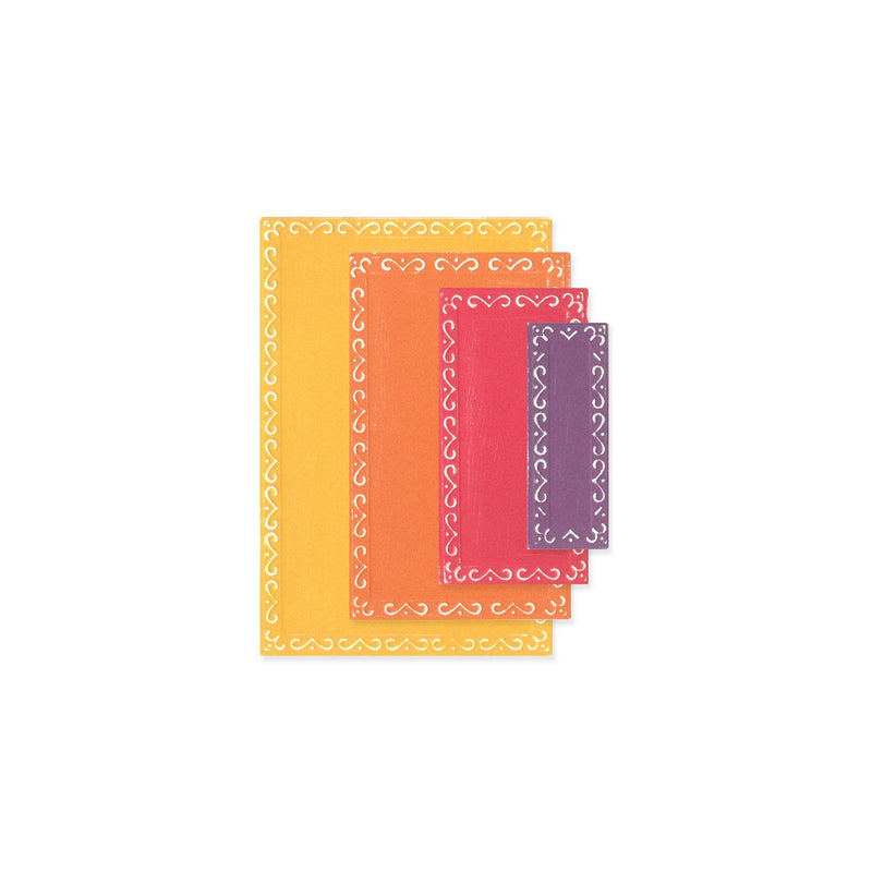 Afbeelding laden in galerijviewer, Sizzix • framelits die set fanciful renee deco rectangles 9pcs
